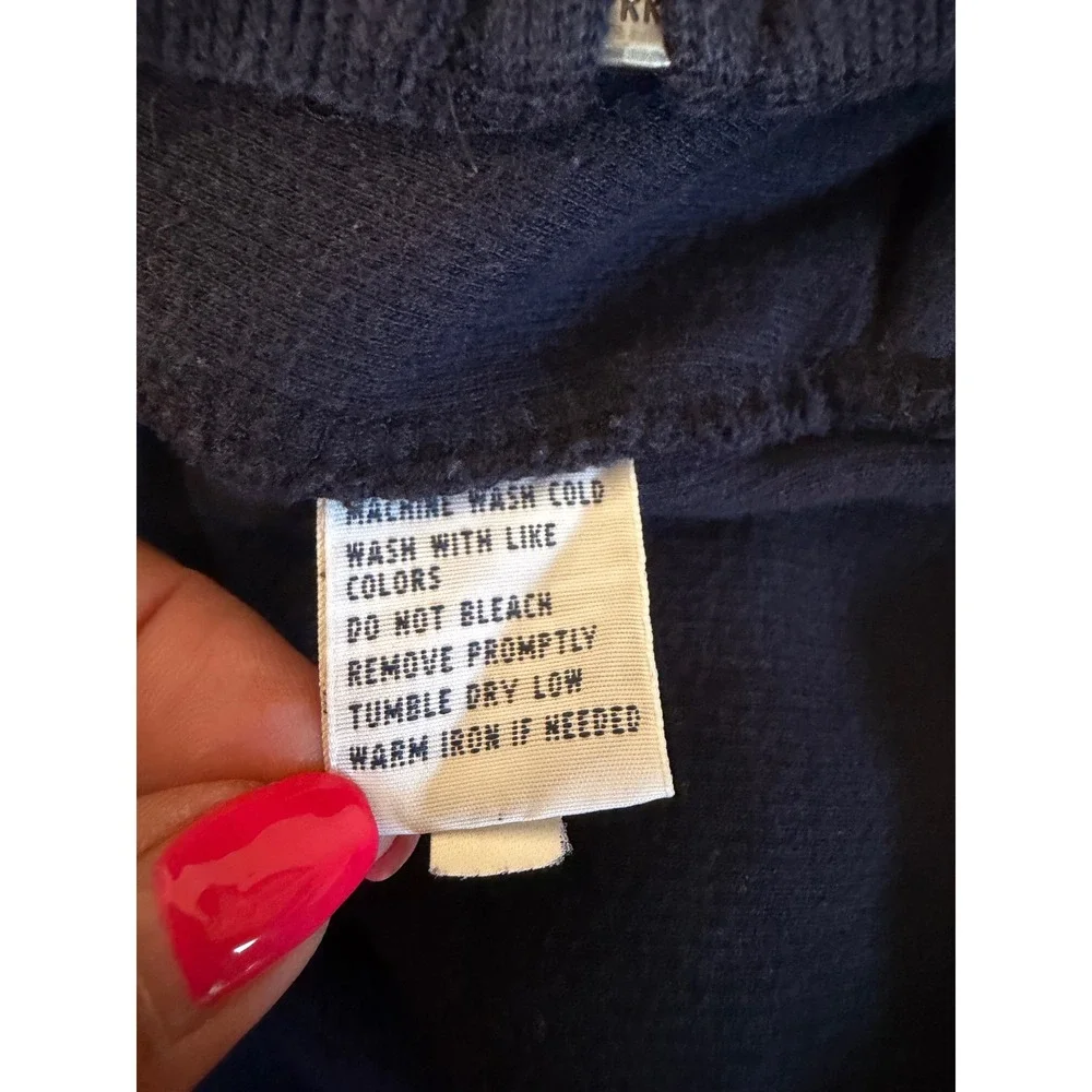 Polo Ralph Lauren Mens XL Navy Blue Full Zip Cotton Knit Mock Neck Sweater Pony